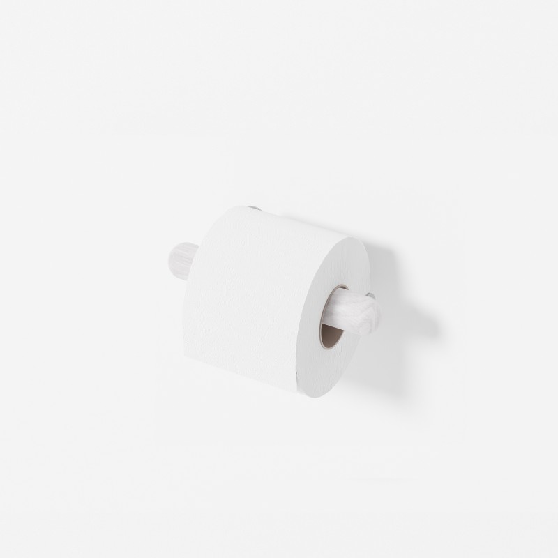 Yoku Toilet Roll Holder - Oyster White